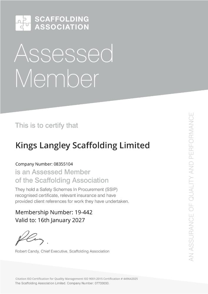 scaff assoc cert - Page 1